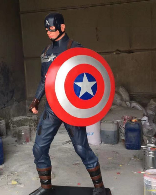 Captain America statue
