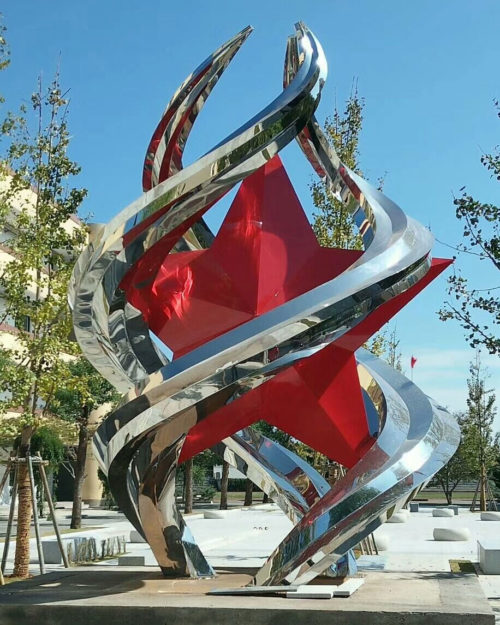 five-pointed star sculpture