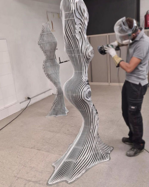 stainless sculpture