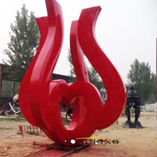 custom statue red flame
