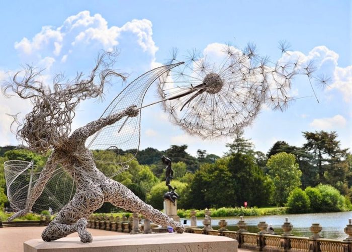 outdoor metal steel dandelion sculpture (4)