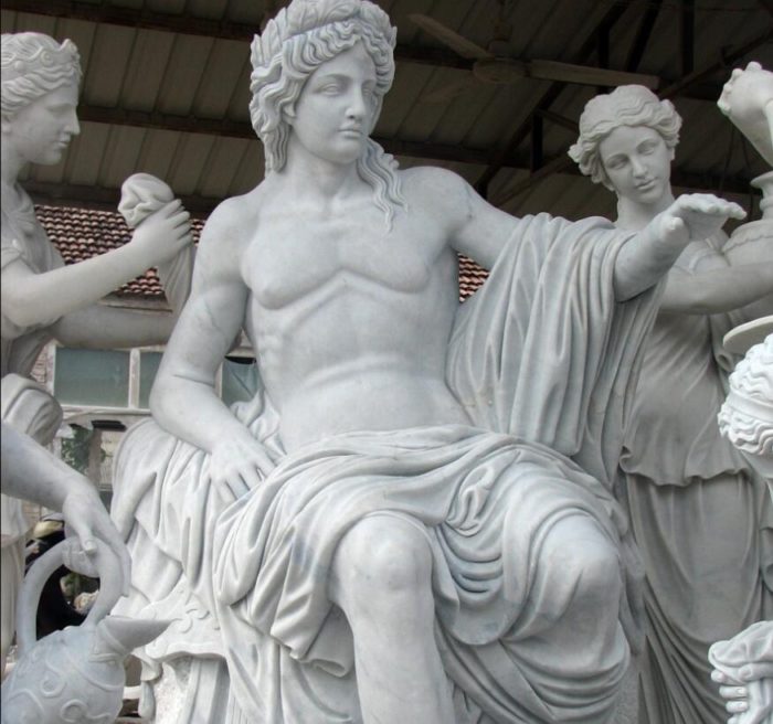 Apollo Bath marble sculpture (2)