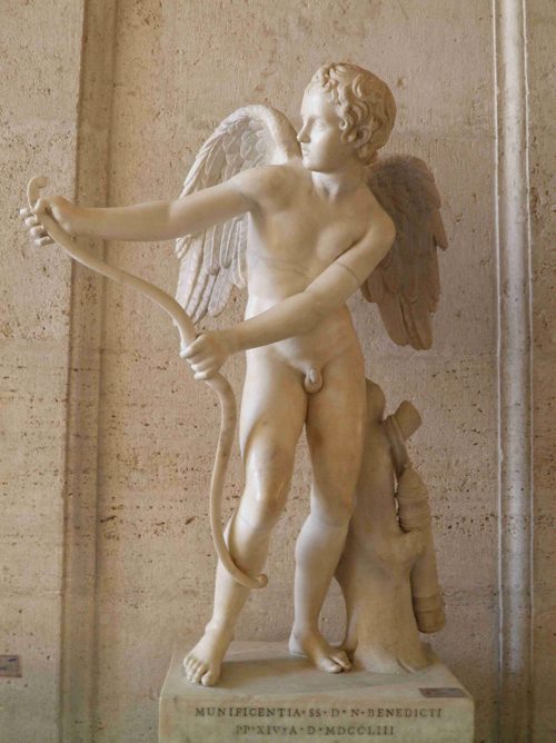 Eros marble sculpture