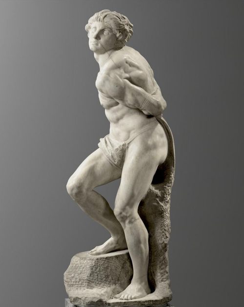 Marble Rebellious Slave Statue (2)