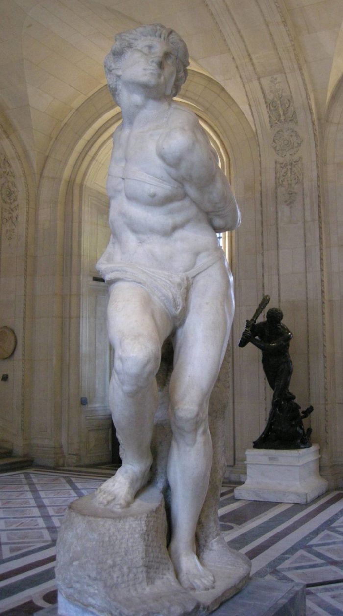 Marble Rebellious Slave Statue (3)