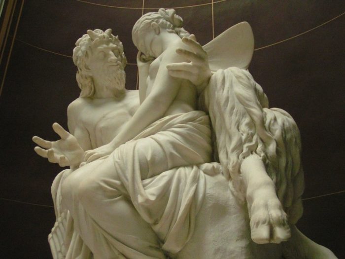 Pan Comforts Psyche Marble Statue (5)
