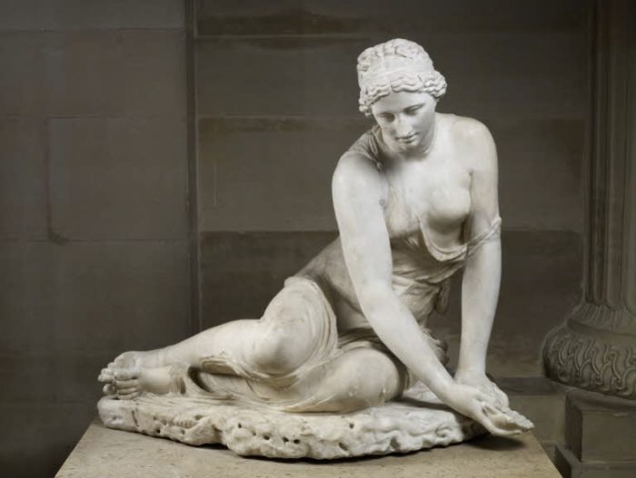 Sea Nymph marble statue (4)