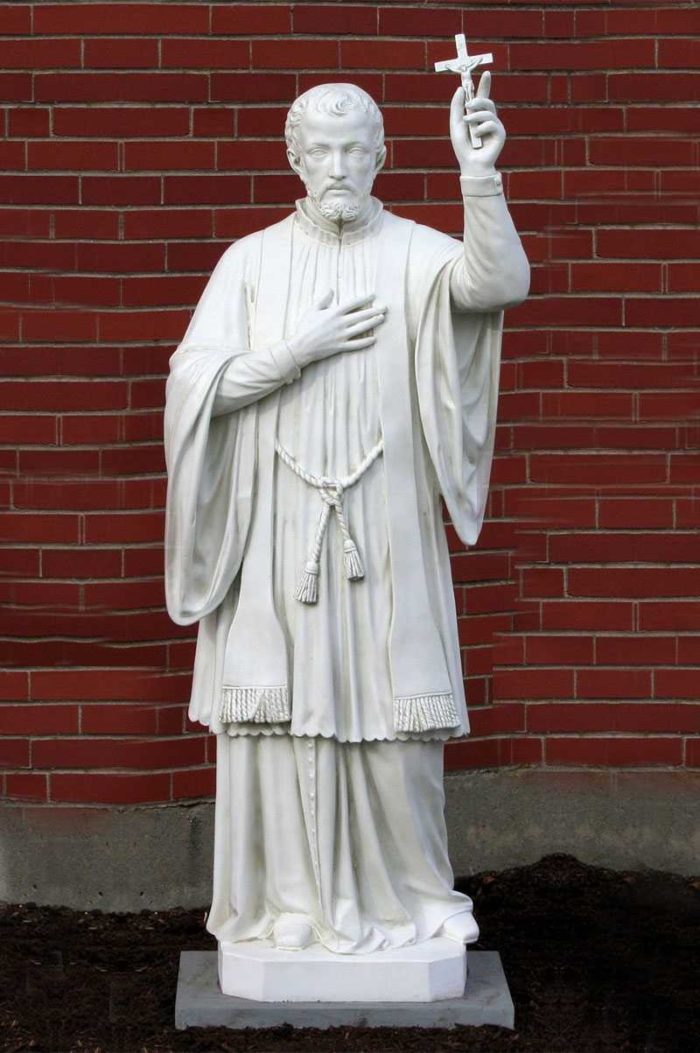 St. Francis Xavier marble statue (1)
