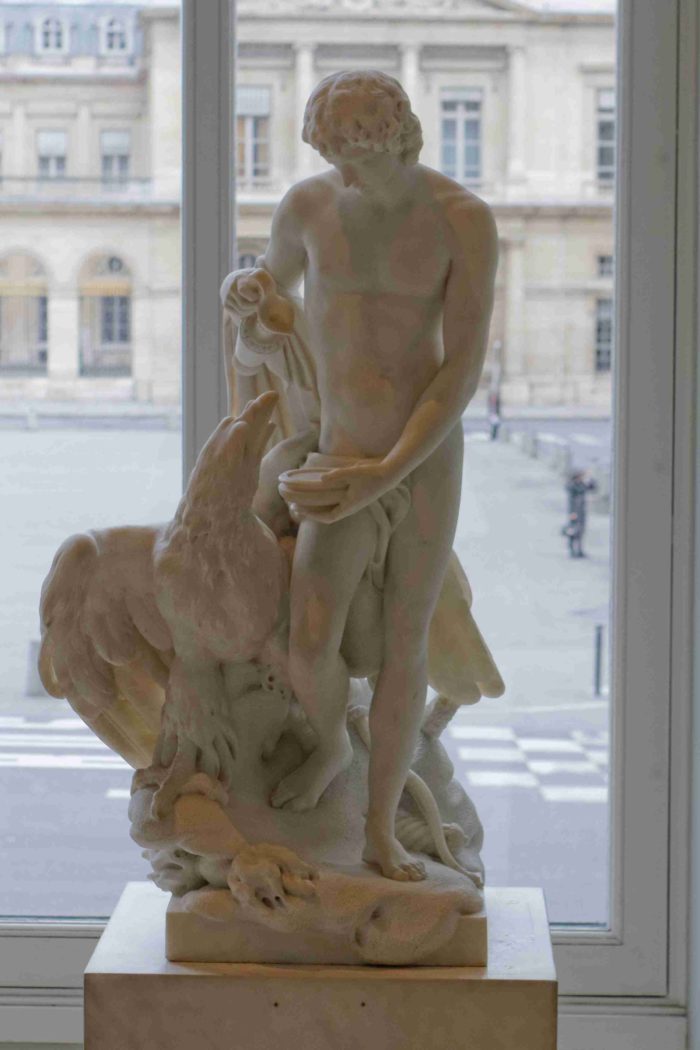 Zeus and Ganymede marble statue (5)