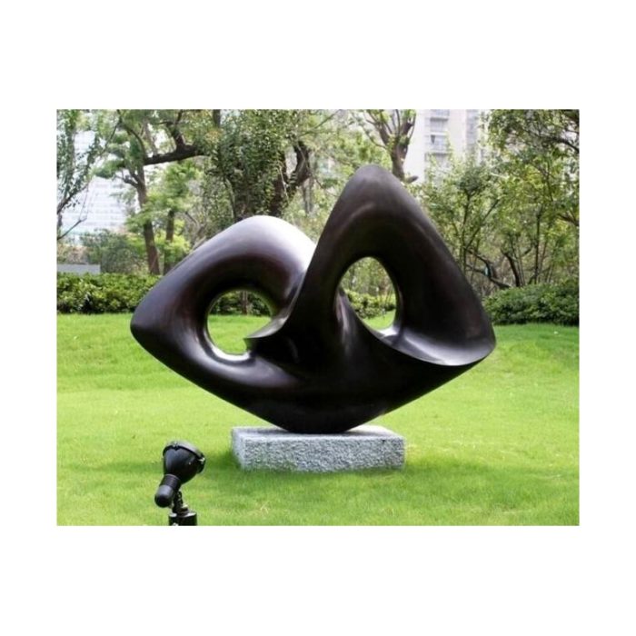 black sculpture for garden