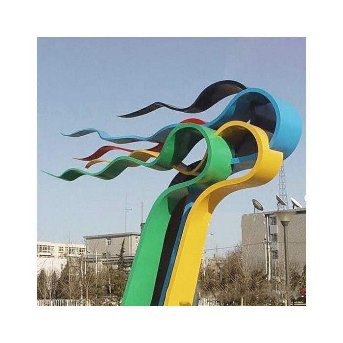 colorful sculpture for outdoor
