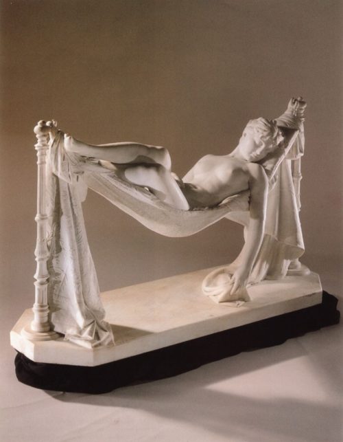 marble sleeping beauty sculpture