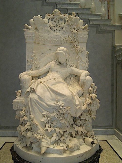 sleep beauty marble statue (1)