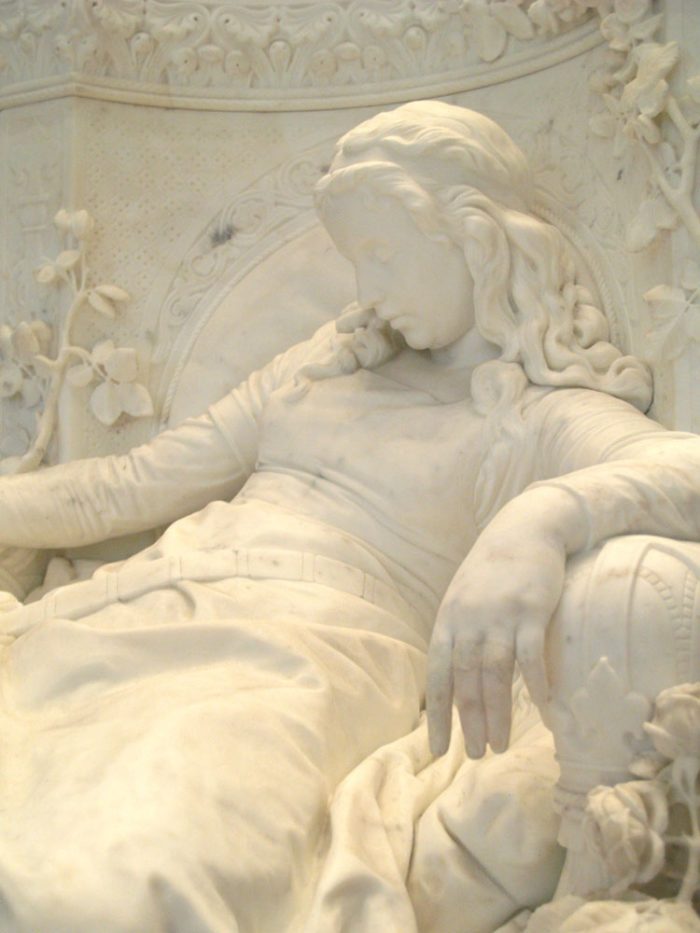 sleep beauty marble statue (2)
