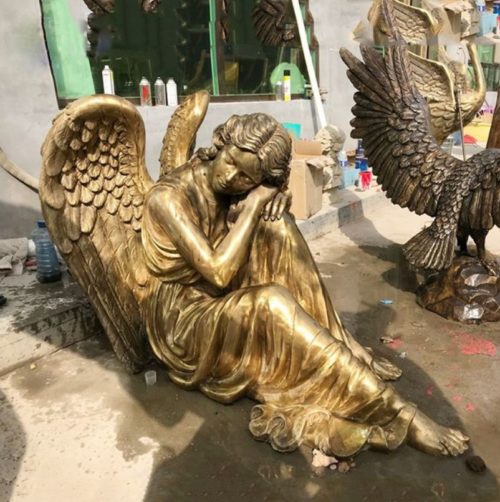Quyang Aongking casting beautiful angel statues