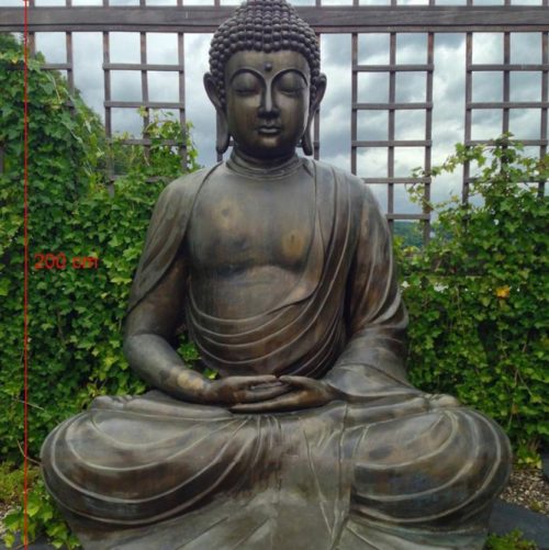 bronze buddha garden statue1