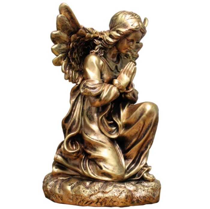 kneeling angel garden statue2