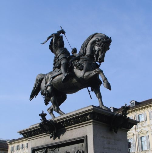 knight on horseback statue
