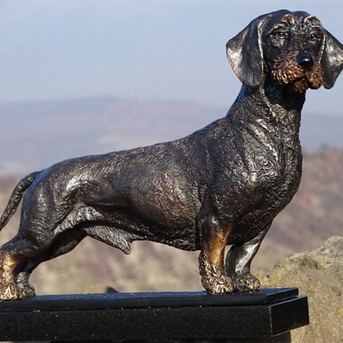 life size dachshund statue outdoor