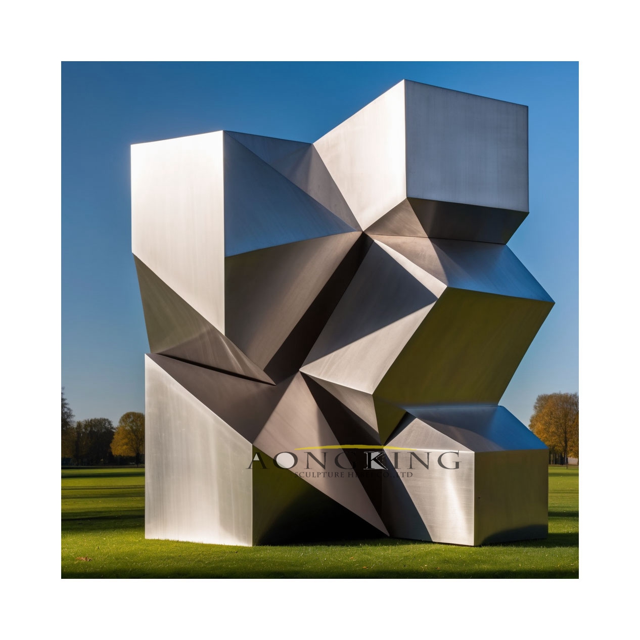 asymmetric polyhedron sculpture