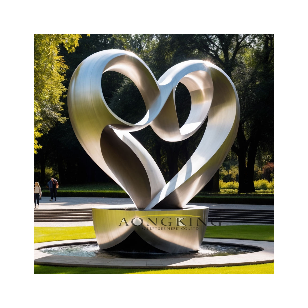 heart-shaped distinctive sculpture