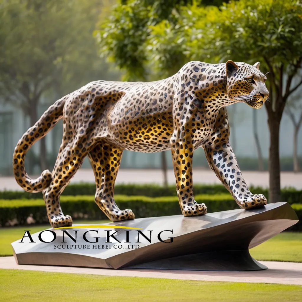 life size leopard sculpture
