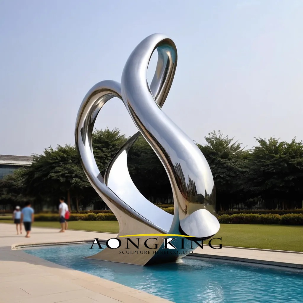outdoor abstract metal sculpture