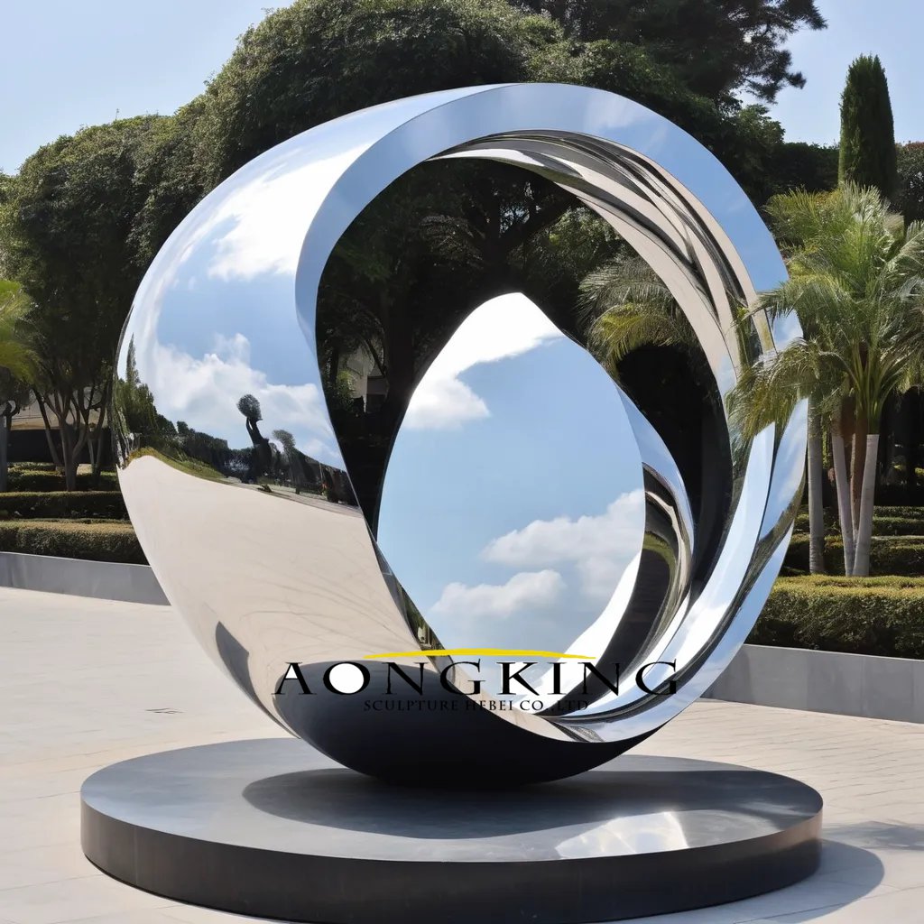 round metal sculpture