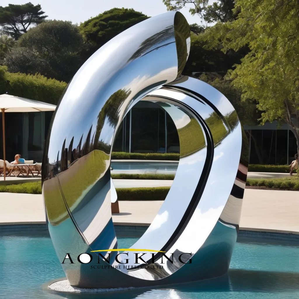stainless steel garden sculpture for sale