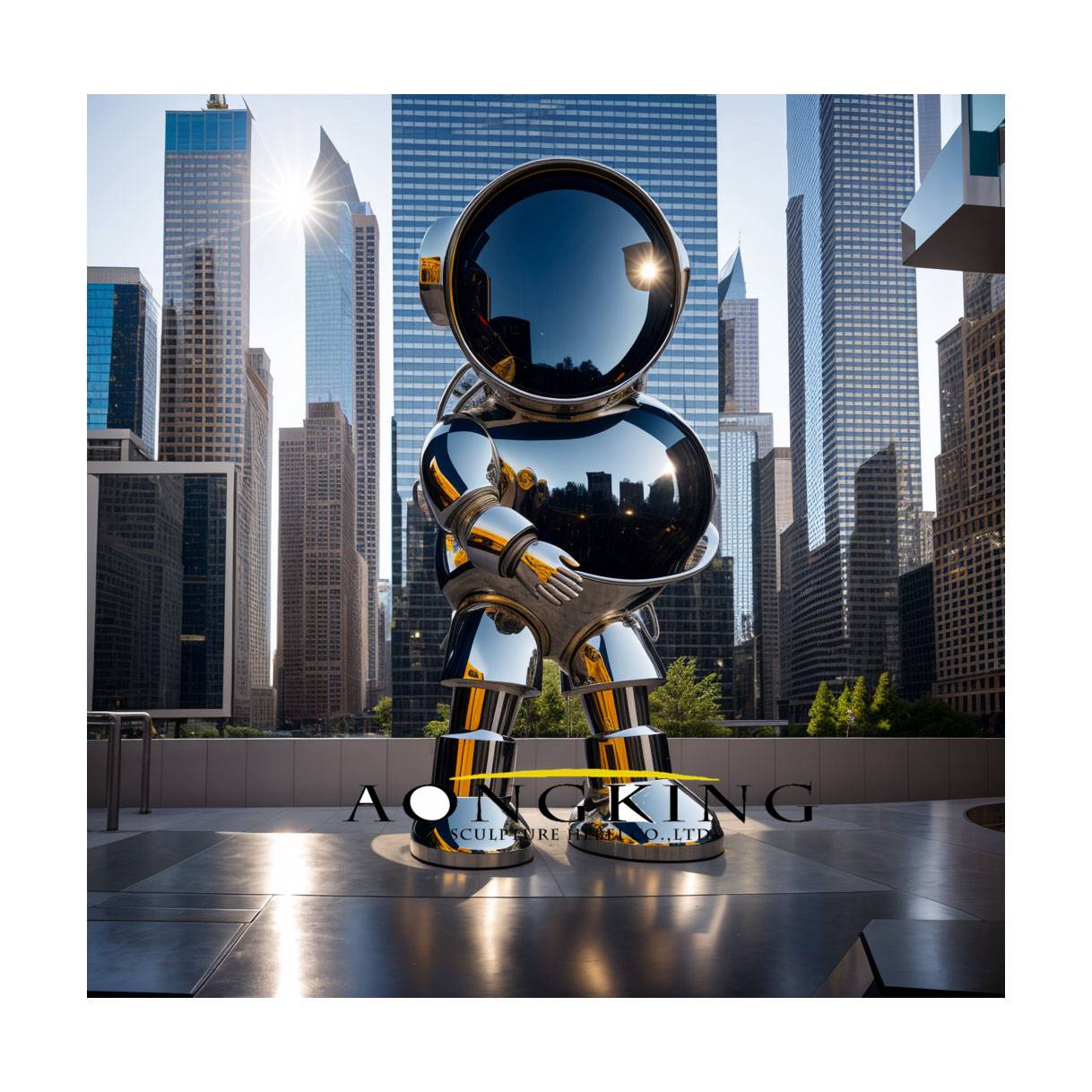 technology sense astronaut statue