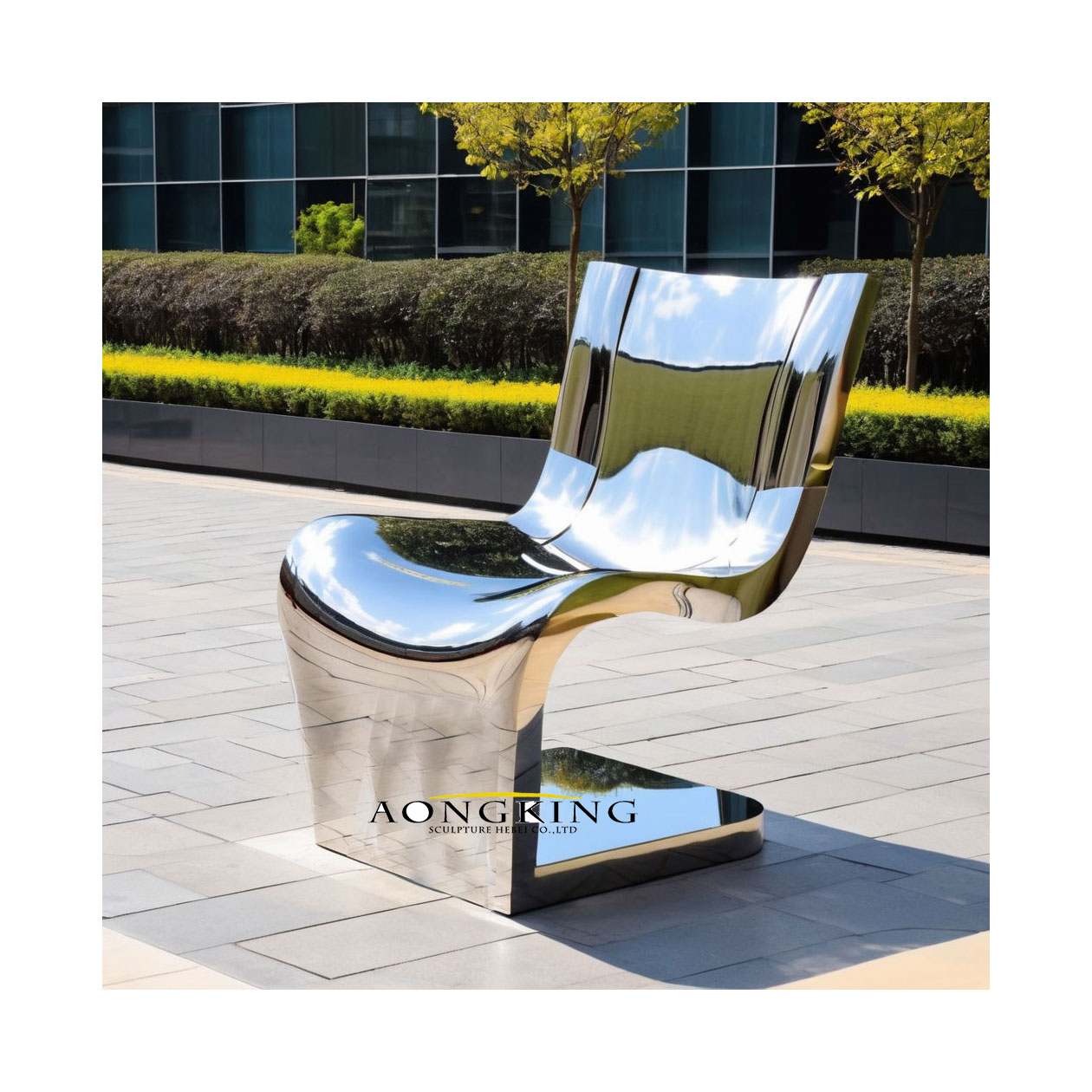 stainless steel sculpture chair
